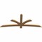 Ekena Millwork Davenport Timber Gable Bracket, Western Red Cedar, 72"W x 30"H x 1 1/2"D x 3 1/2"F, 10/12 Pitch GBW072X30X0204DAV00SWR - alternate 3